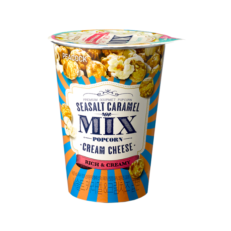 PEACOCK Salt Caramel Cream Cheese Popcorn 45g x 24