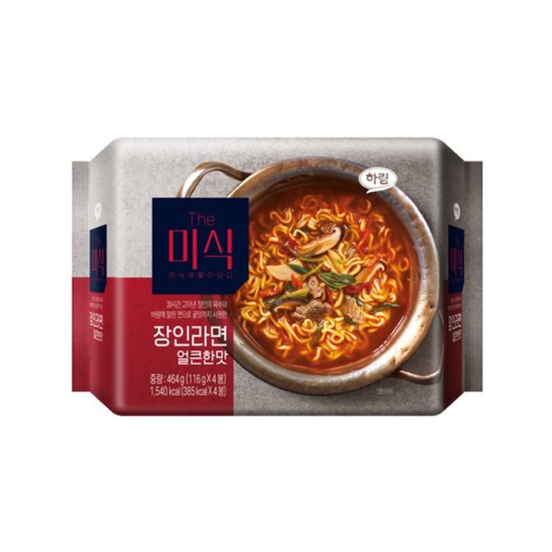 HARIM The Mishik Jangin Ramyun Spicy 116g x 4p x 8