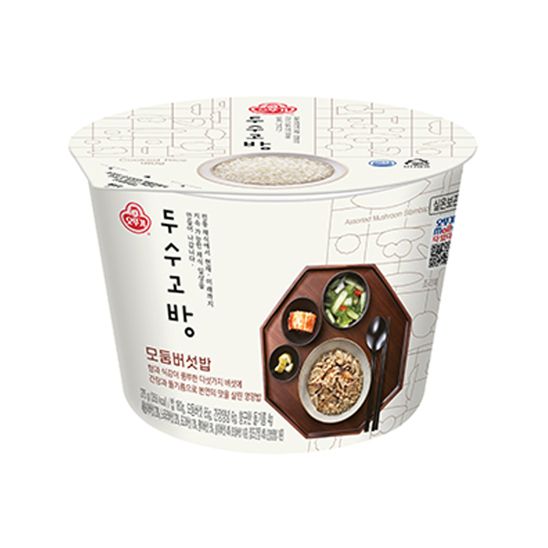OTTOGI Dusugobang Mushroom Rice Cup 275g x 12