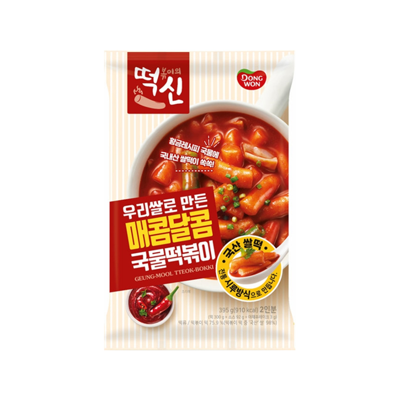 DONGWON God of Tteokbokki Spicy & Sweet Soup Tteokbokki 395g x 10