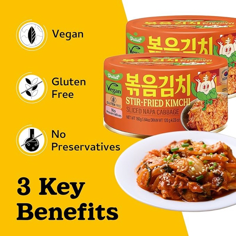 DELIEF Stir-Fried Kimchi Can 160g x 24