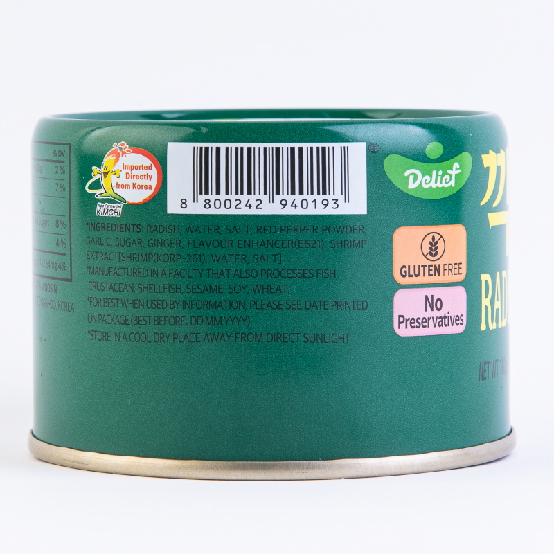 DELIEF Radish Kimchi Can 160g x 24
