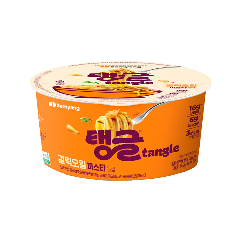 SAMYANG Tangle Garlic Oil Pasta Big Cup 100g x 16