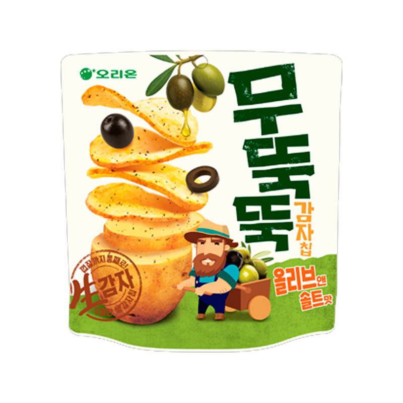 ORION Thick Potato Chip Olive & Salt Flavor 92g x 20