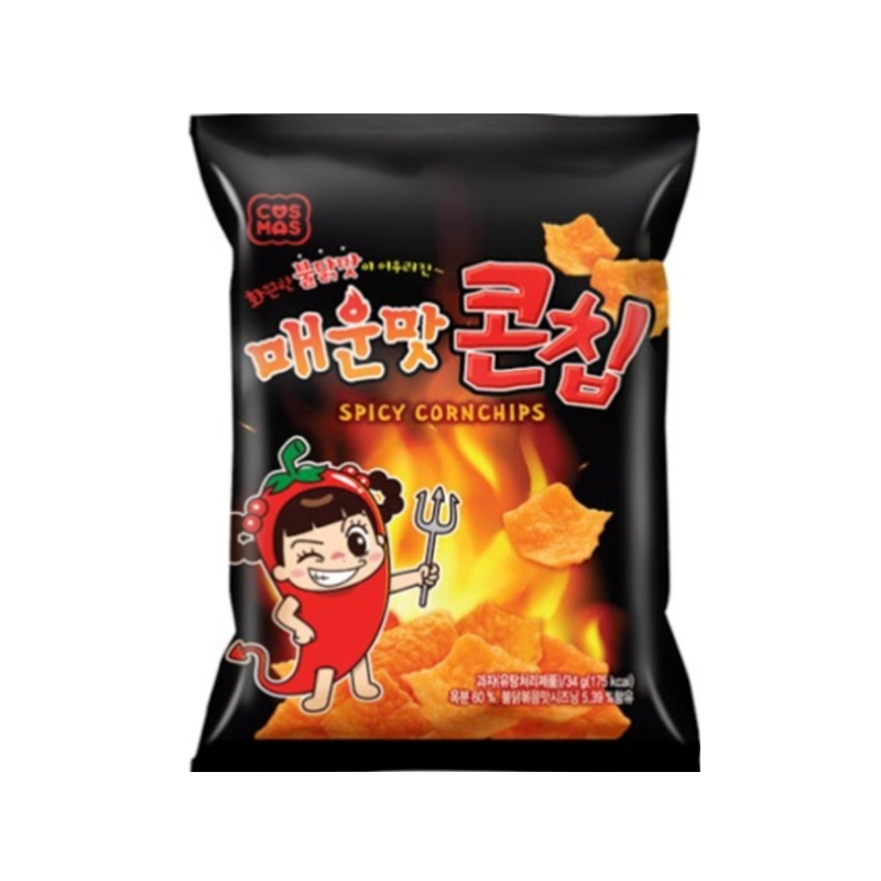 COSMOS Spicy Corn Chip 34g x 30