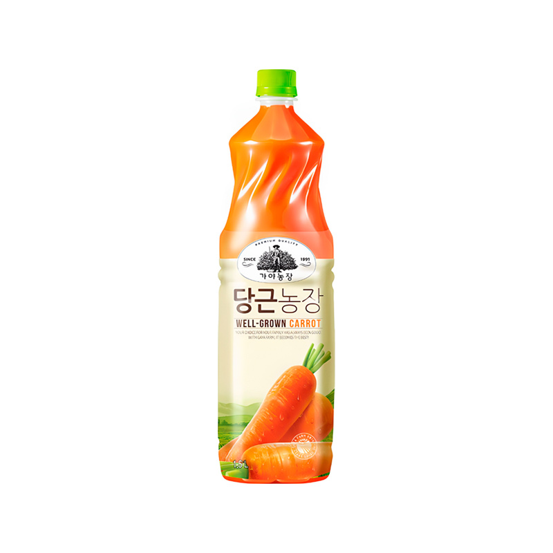 WOONGJIN Gaya Farm Carrot Juice PET 1500ml x 12