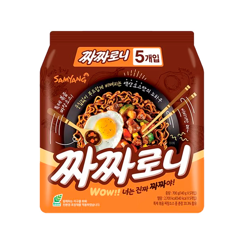 SAMYANG Chacharoni Jjajang Ramen 140g x 5p x 8
