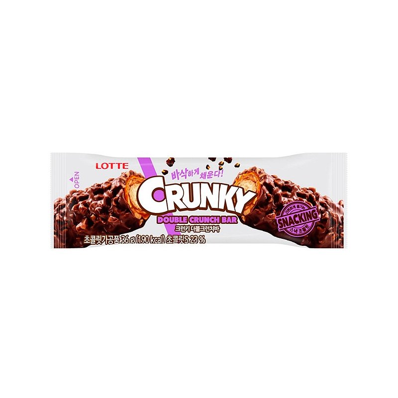 LOTTE Crunky Double Crunch Bar 36g x 60