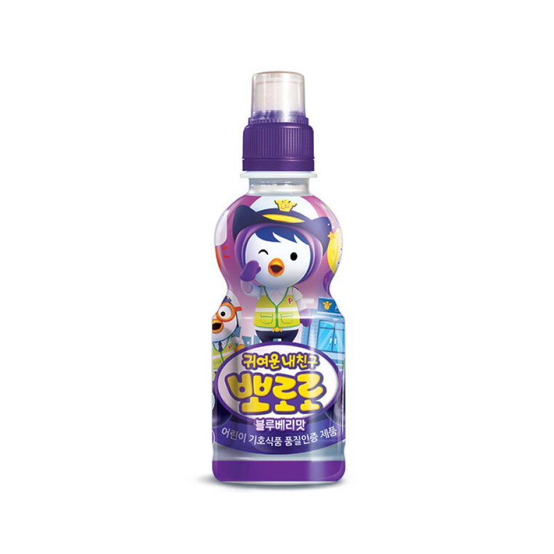 PALDO Pororo Kids Beverage Blueberry Flavor 235ml x 24