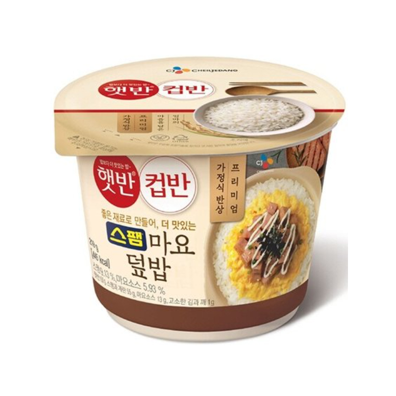 CJ Premium Korean Cuisine Spam Mayonnaisse Top Rice 219g x 24