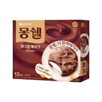 LOTTE Moncher Fresh Cream Cacao 408g x 8