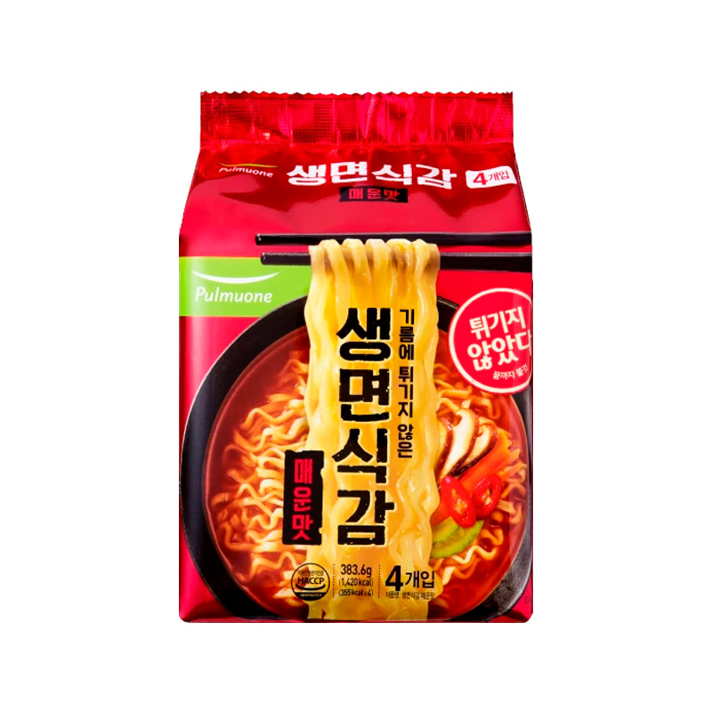 PULMUONE Non-fried Ramen Spicy 95.9g x 4p x 8