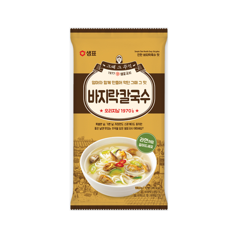 SEMPIO Hand Cut Noodle Clam Flavour 100.3g x 10