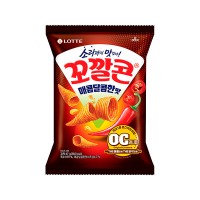 LOTTE Cone Shaped Corn Snack Seafood Spicy 67g x 20