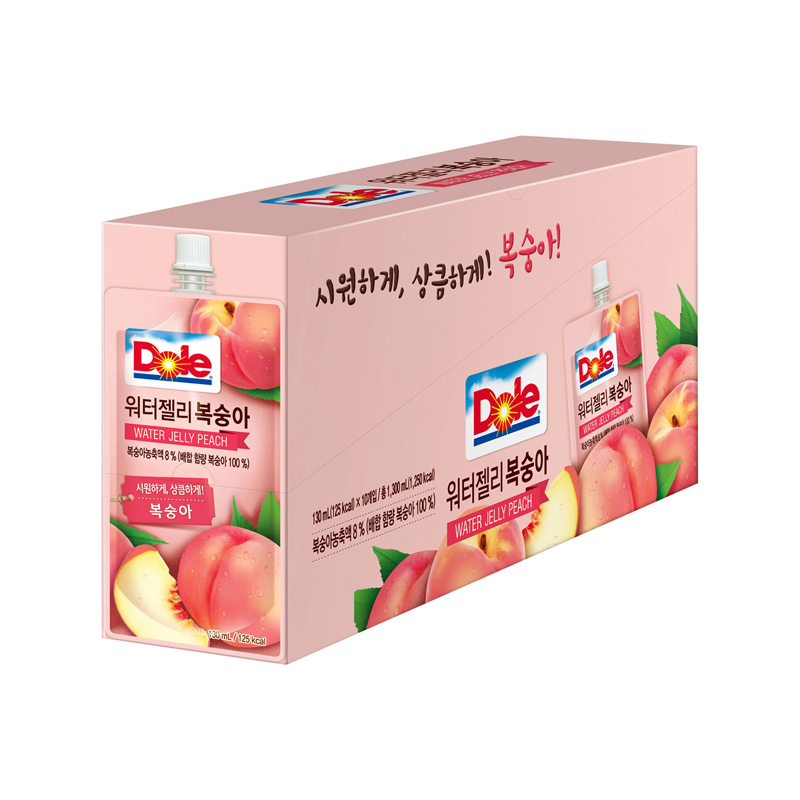 DOLE Water Jelly Peach 130ml x 10p x 3