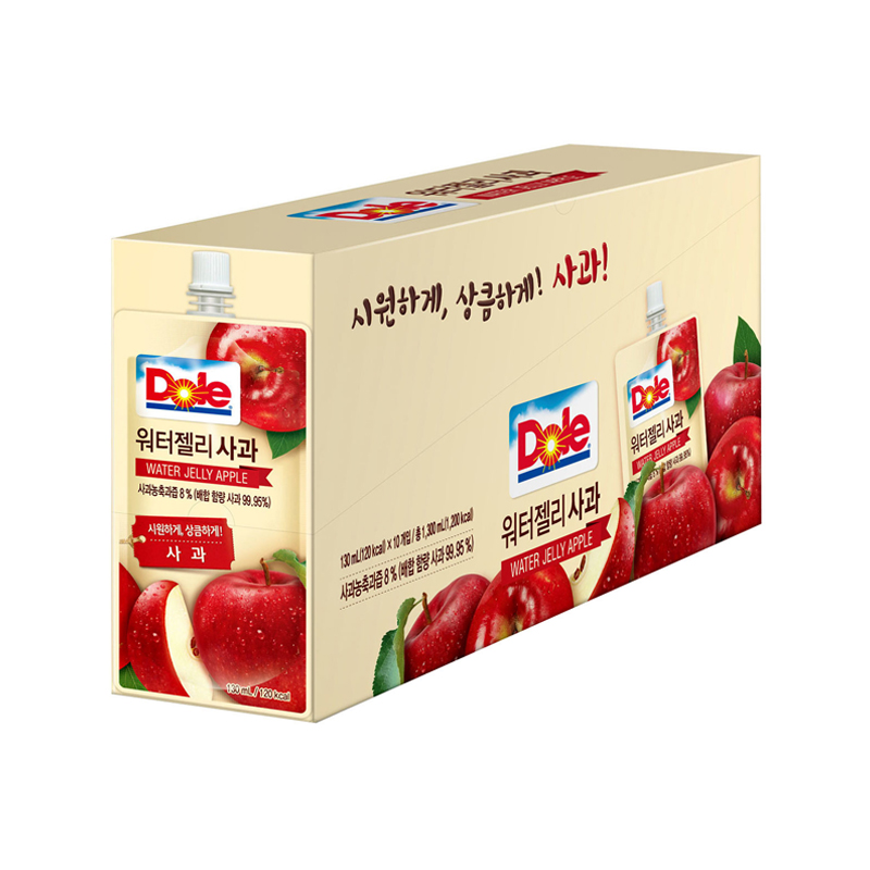 DOLE Water Jelly Apple 130ml x 10p x 3