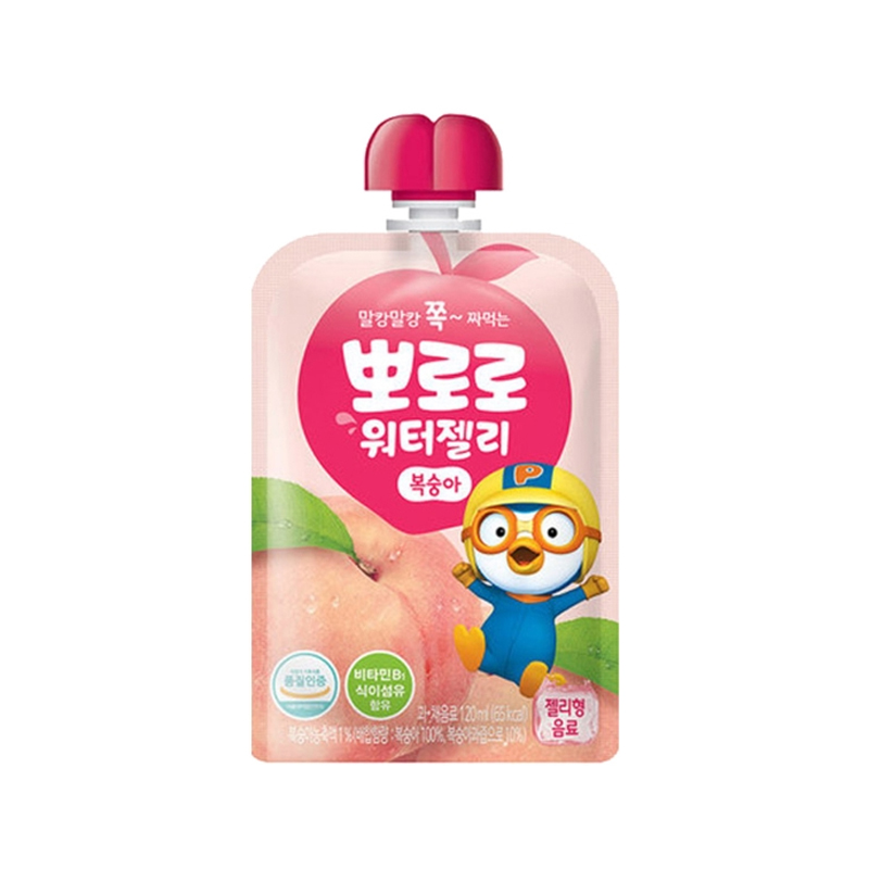 PALDO Pororo Water Jelly Peach 120ml x 40