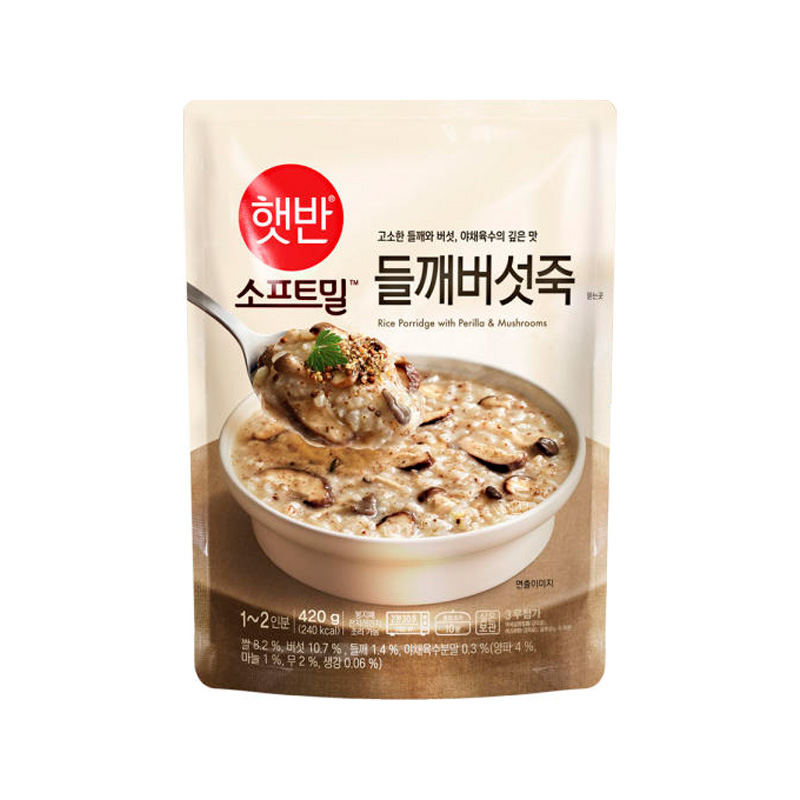 CJ Instant Mushroom Perrilla Porridge 420g x 21