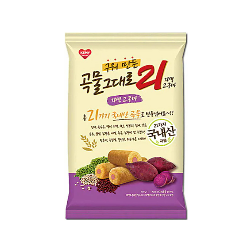 KEMY Korean 21 Grains Stick Purple Sweet Potato 150g x 20