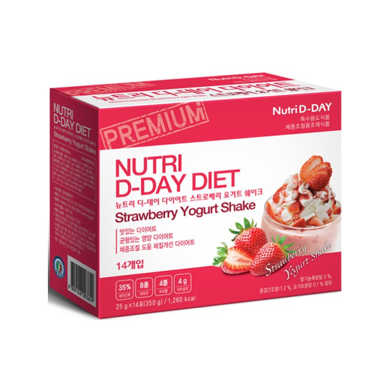 NUTRY D Day Diet Shake Sytawberry 25g x 14p x 20