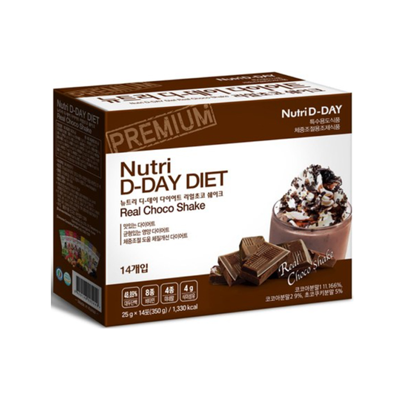 NUTRY D Day Diet Shake Real Chocolate 25g x 14p x 20