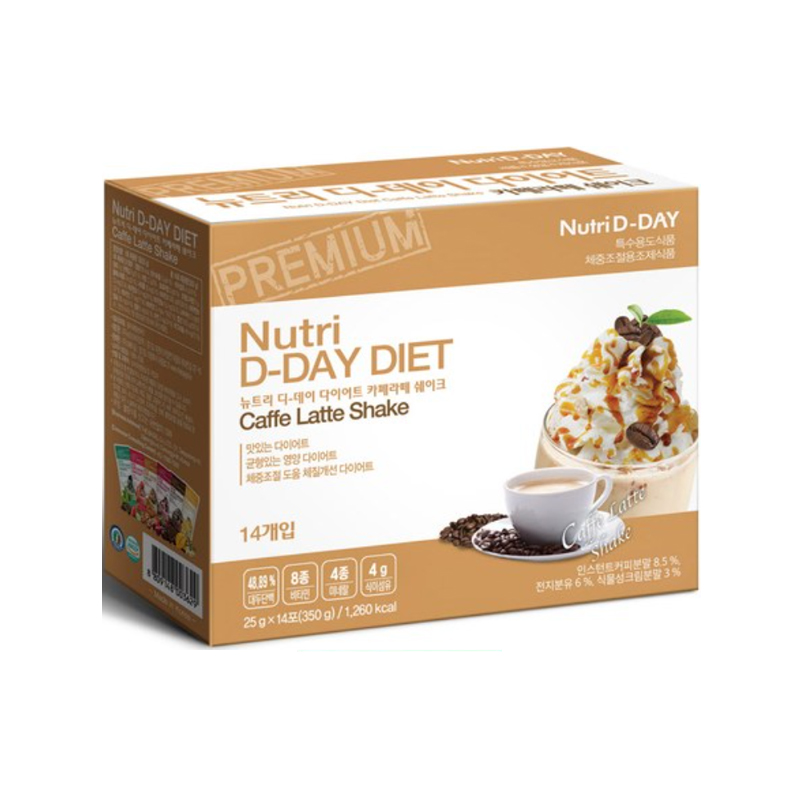 NUTRY D Day Diet Shake Café Latte 25g x 14p x 20