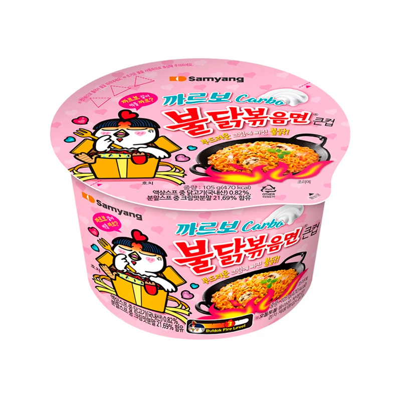 SAMYANG Buldak Flavor Ramen Carbonara Big Cup 105g x 16