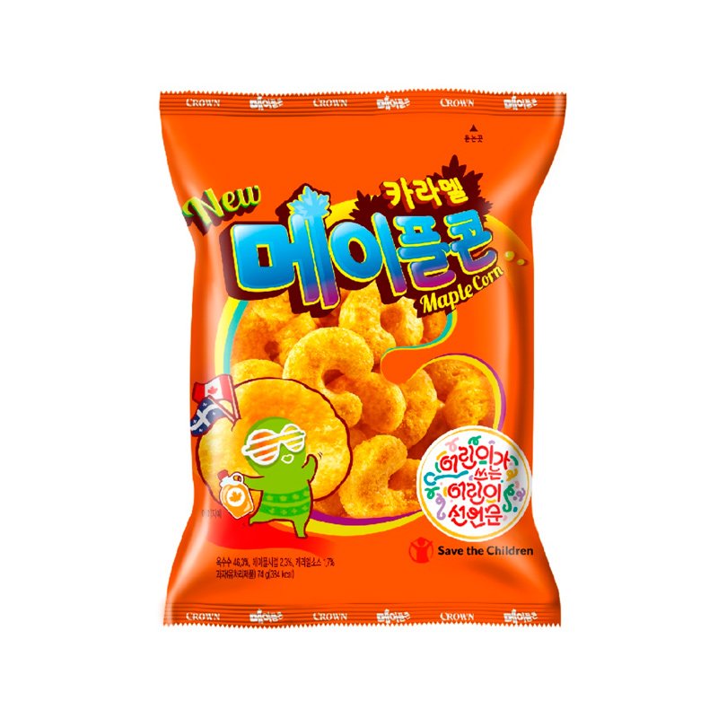 CROWN Caramel Corn Maple 74g x 16