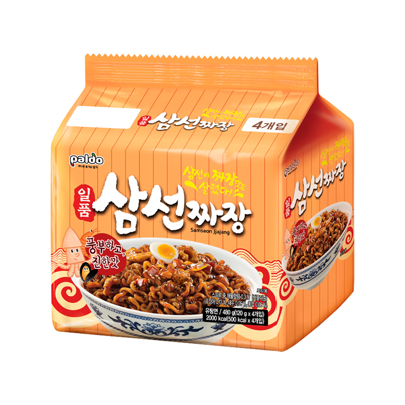 PALDO Ilpoom Samsun Jjajang Ramen 120g x 4p x 8