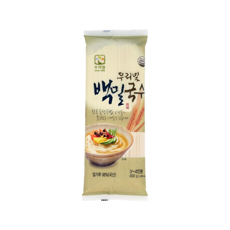 WOORIMIL White Wheat Noodles 400g x 24