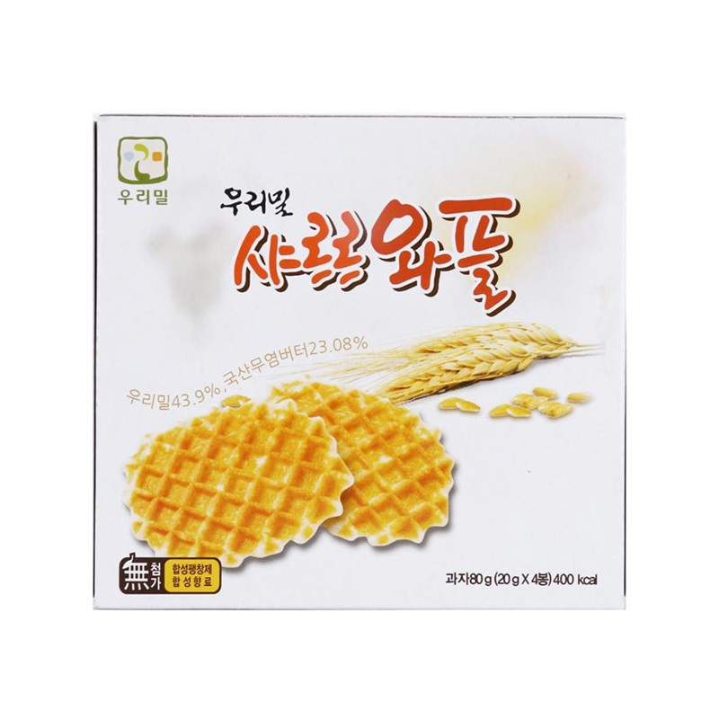 WOORIMIL Waffle Chip 80g x 20