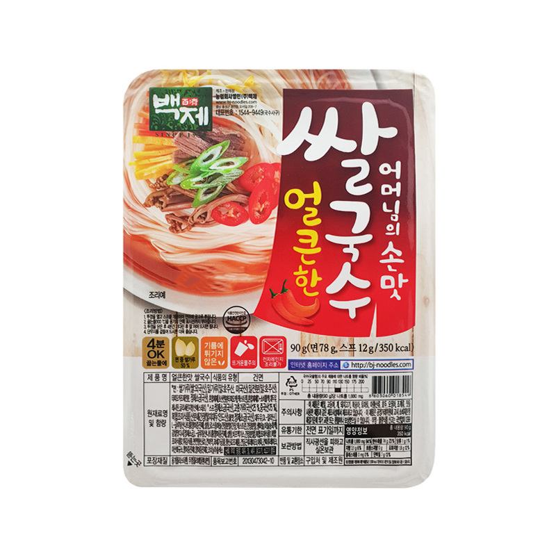 BAEKJE Rice Noodle Spicy Flavor 90g x 30