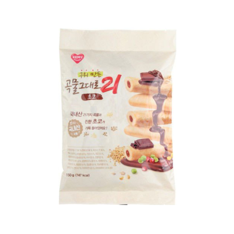 KEMY Korean 21 Grains Stick Chocolate 150g x 20