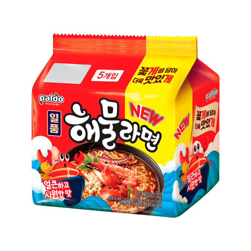 PALDO Ilpoom Seafood Ramen 120g x 5p x 8