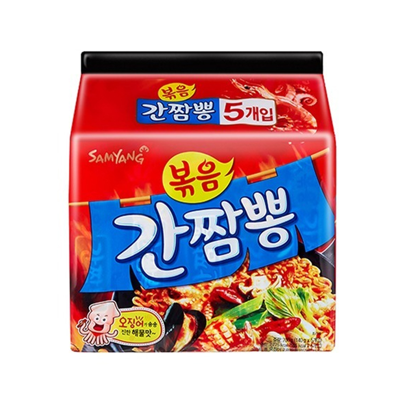 SAMYANG Stir-Fired Seafood Ramen 140g x 5p x 8