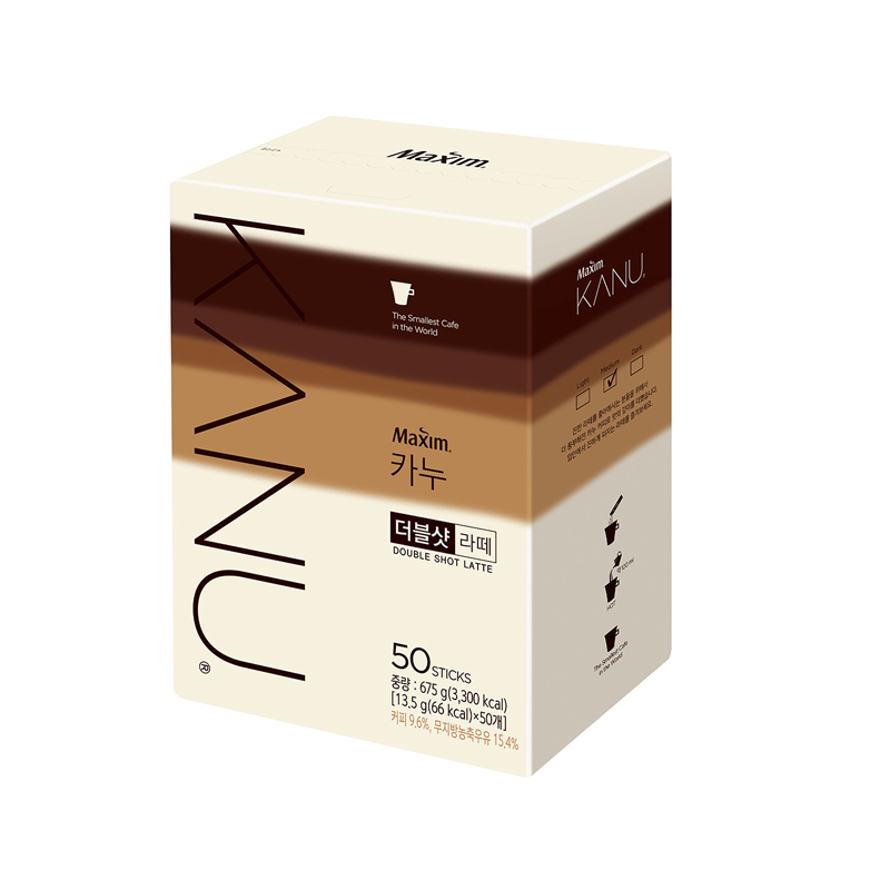 DONGSUH Maxim Kanu Latte Double Shot 13.5g x 50p x 6