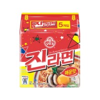 OTTOGI Jin Ramen Spicy 120g x 5p x 8