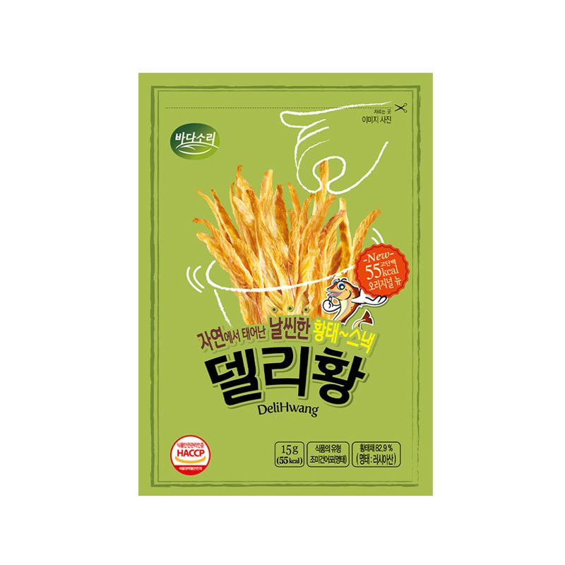 BADASORI DeliHwang Dried Pllack Snack Original 15g x 20