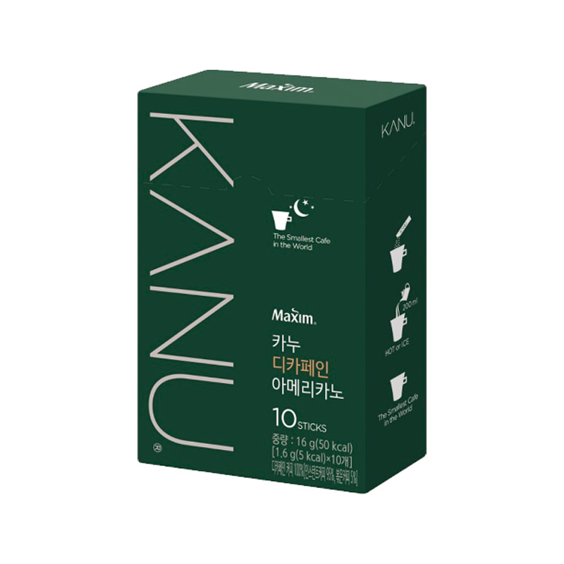 DONGSUH Maxim Kanu Decaffeinated Americano 1.6g x 10p x 10