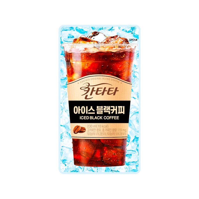 LOTTE CHILSUNG Cantata Iced Black Coffee 230ml x 50