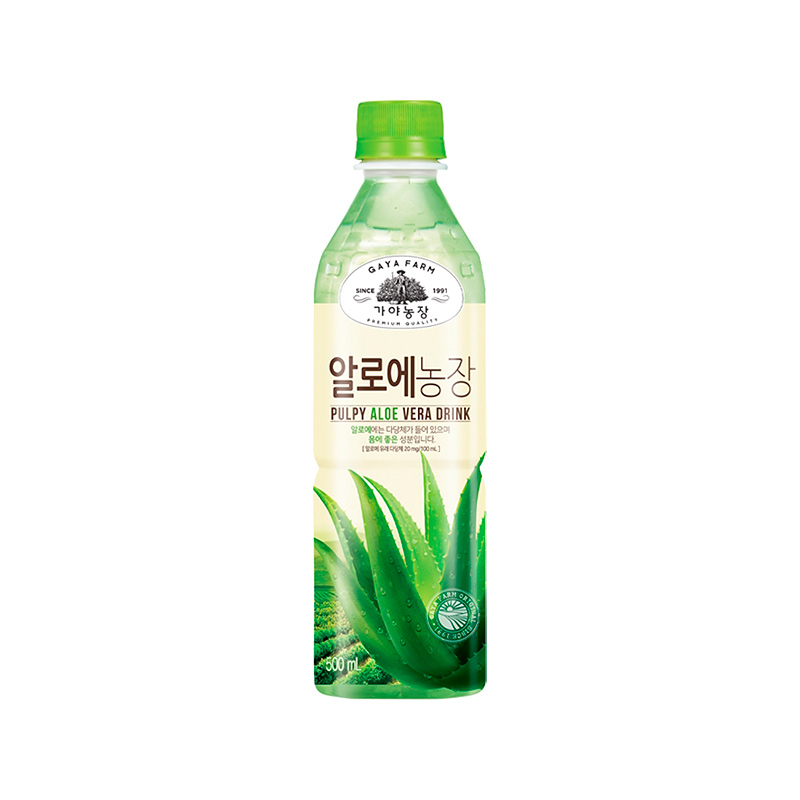 WOONGJIN Gaya Farm Pulpy Aloe Juice PET 500ml x 20