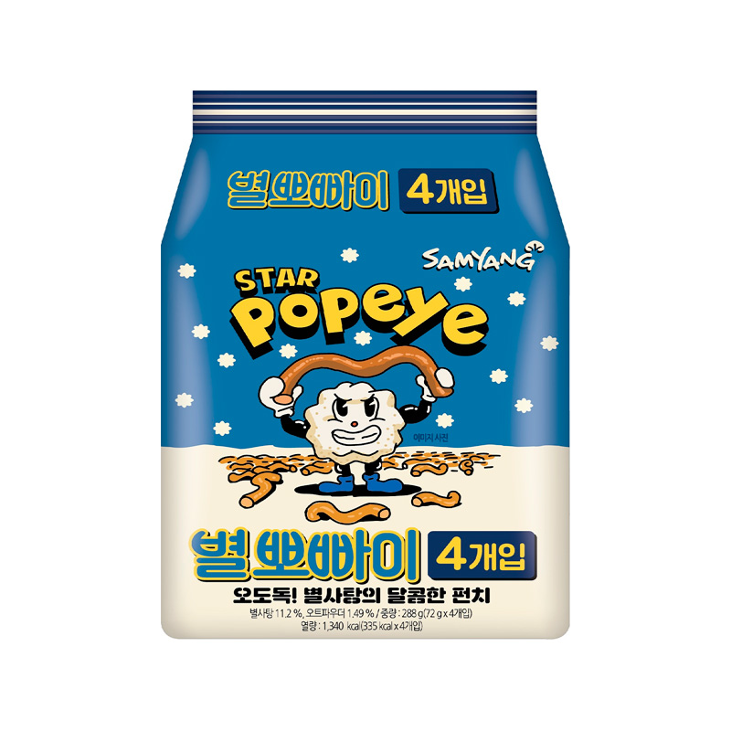 SAMYANG Star Popeye Snack 72g x 4p x 12