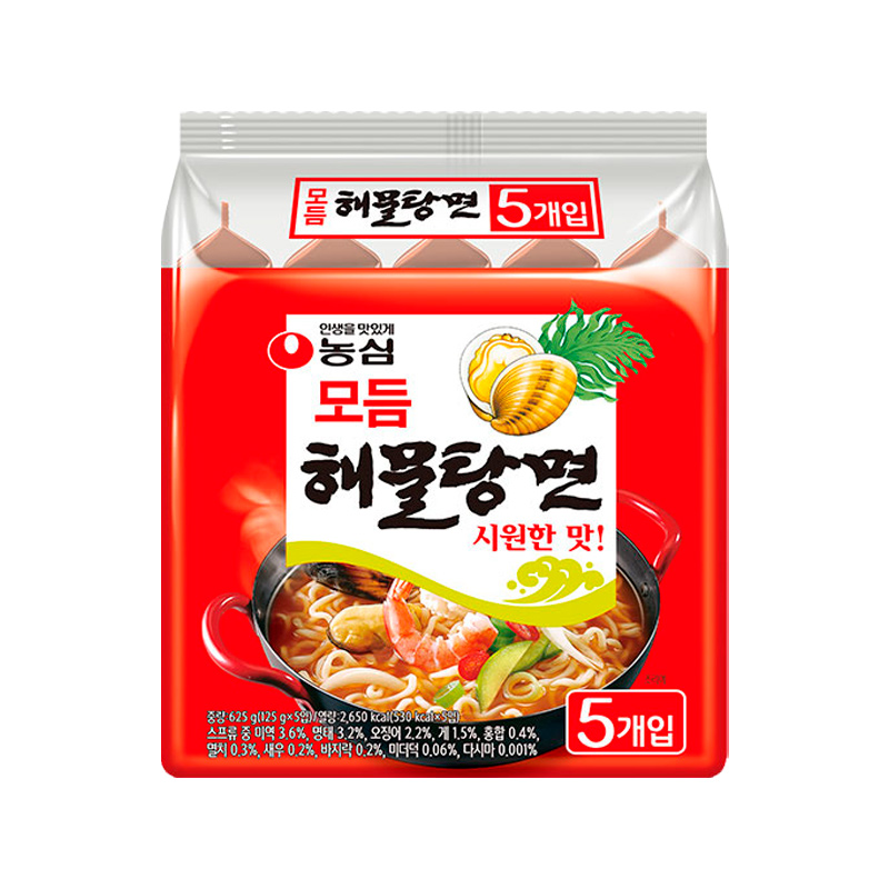 NONGSHIM Seafood Ramen 125g x 5p x 8