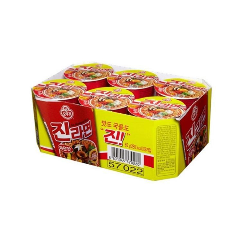 OTTOGI Jin Ramen Spicy 65g x 6p x 1