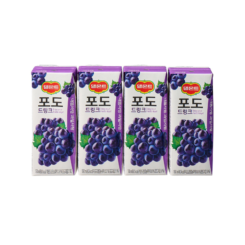 LOTTE CHILSUNG Delmonte Grape Drink 190ml x 32