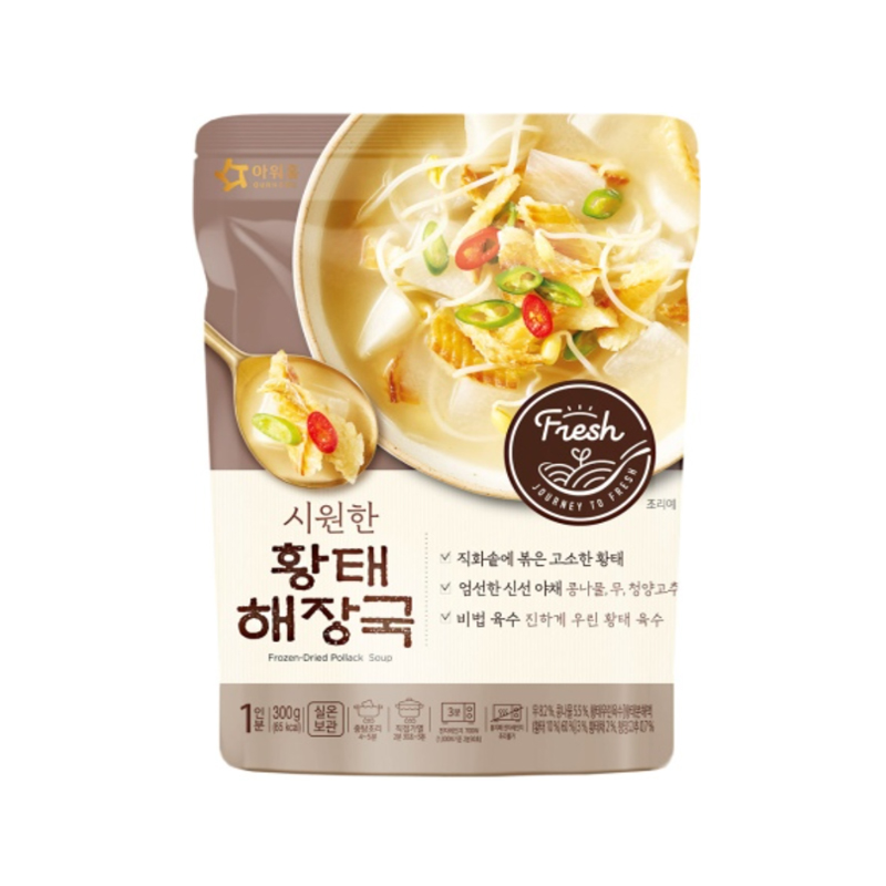 OURHOME Korean Frozen-Dried Pollack Soup 300g x 12