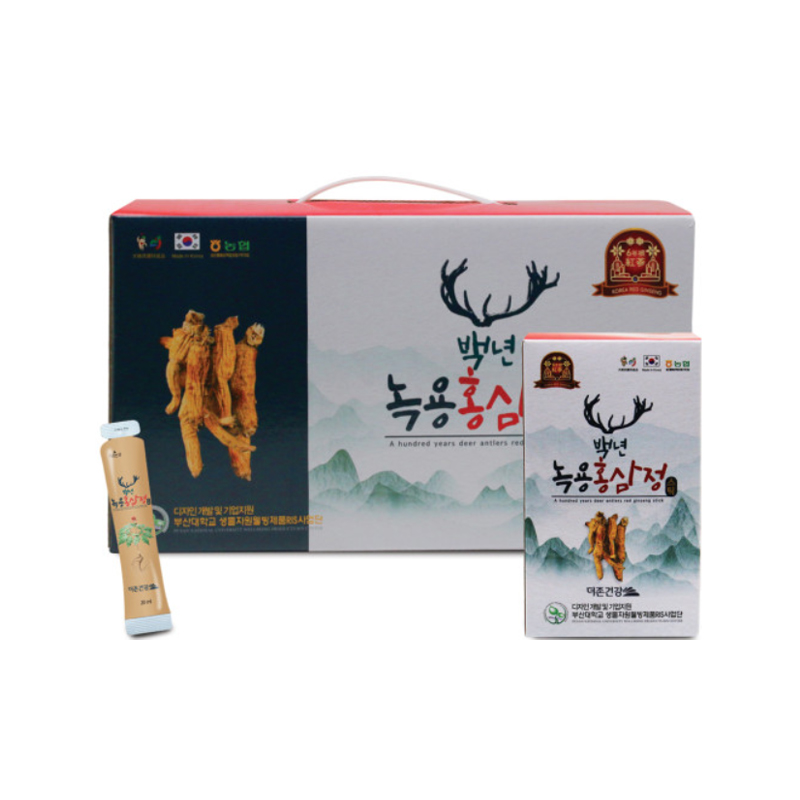 THEZOEN 6-year-old Red Ginseng Antler Stick Plus 20ml x 30p x 4