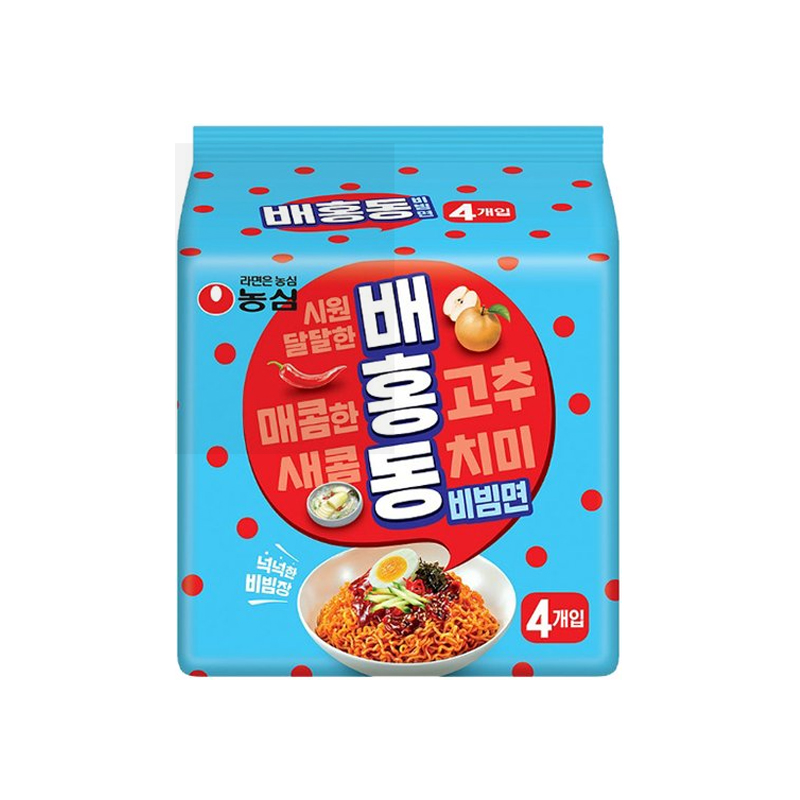 NONGSHIM Pear & Red Pepper Sweet & Hot Noodle 137g x 4p x 8