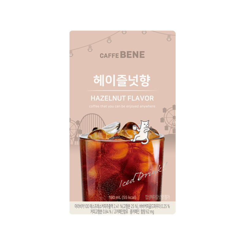 CAFFE BENE Hazelnut Pouch 190ml x 50