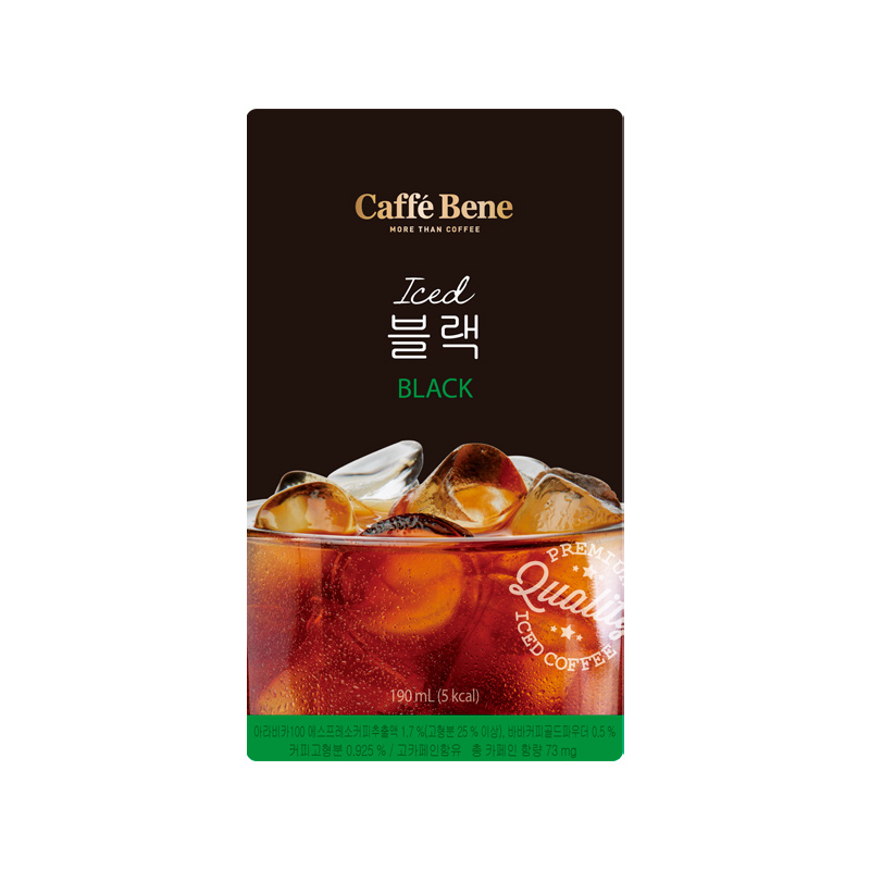 CAFFE BENE Black Pouch 190ml x 50